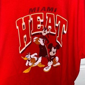 Junk Food Clothing Red Miami Heat Graphic Tee